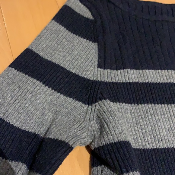 EUC Jacob Navy blue & Grey Striped Boat neck Sweater - size M - Picture 5 of 16